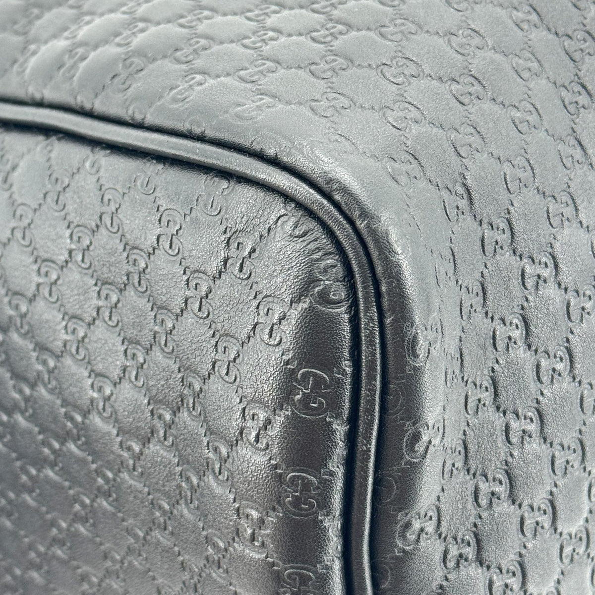 Gucci Joy Boston Microguccissima Leather, Black, Leather, Handbag