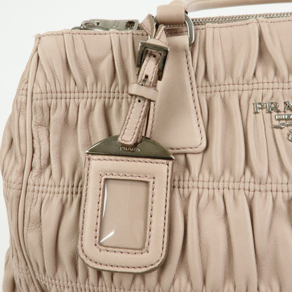Prada Gaufre Nappa Leather, Beige, Leather, Tote Bag