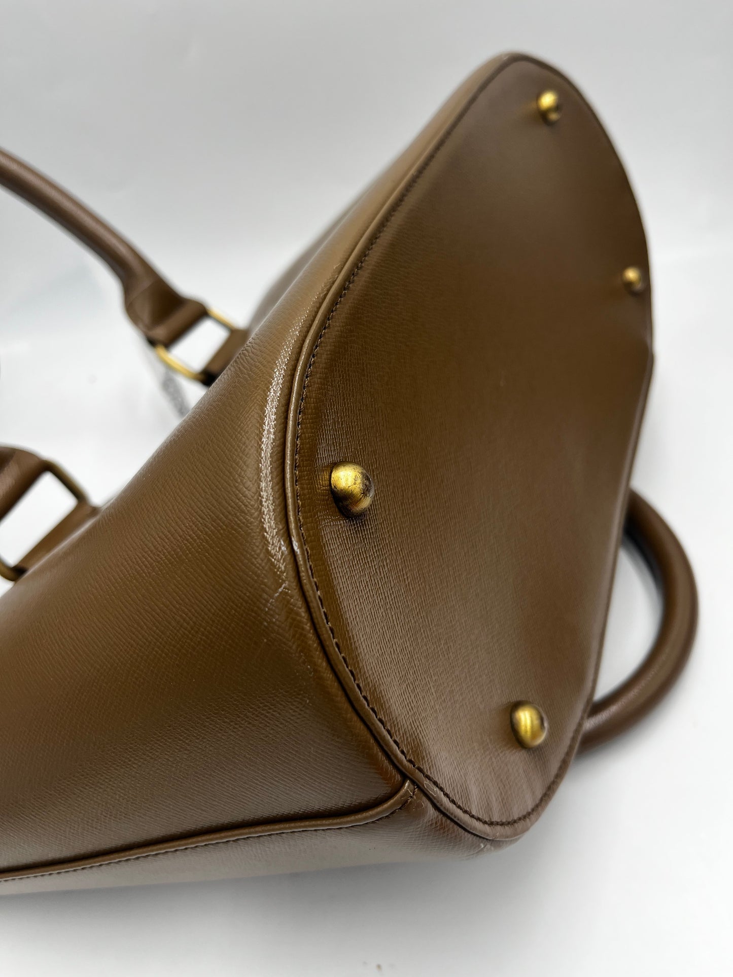 Burberry Tote bag leather bracelet, Beige, Leather, Handbag