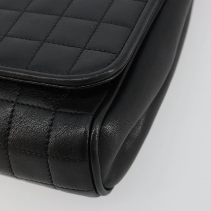 Celine Flap Shoulder Leather, Black, Leather, Shoulder Bag