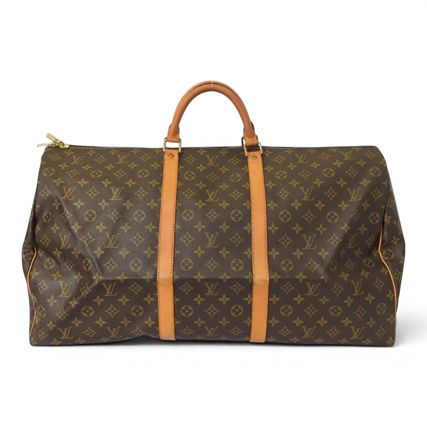 Louis Vuitton Keepall Monogram Canvas, Brown, Canvas, Travel Bag