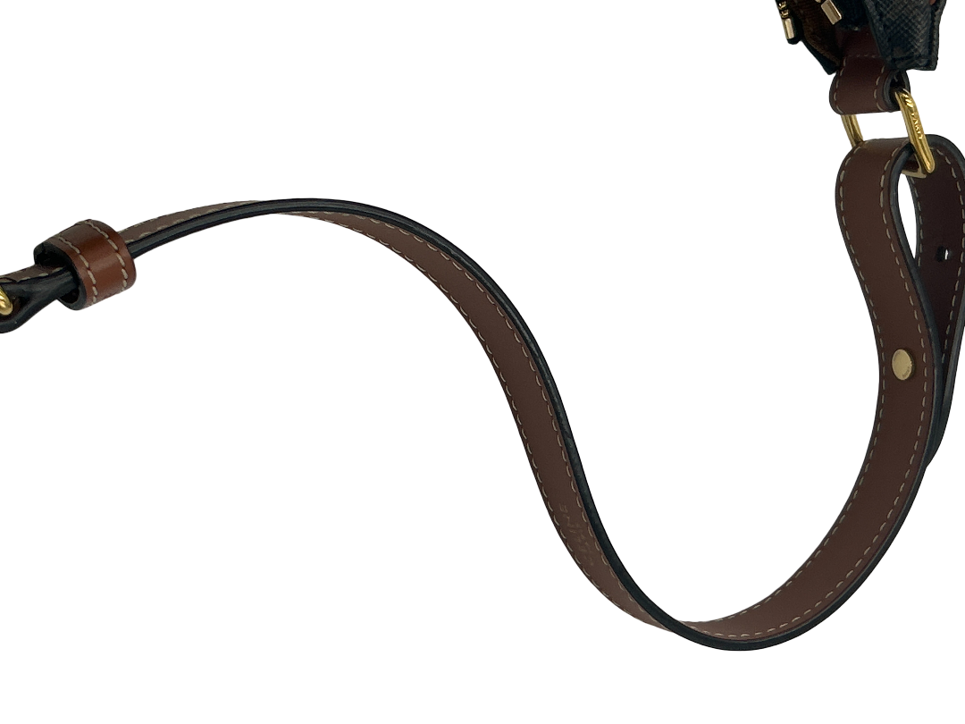 Celine Ava Bag Triomphe Canvas, Brown, Leather, Shoulder Bag