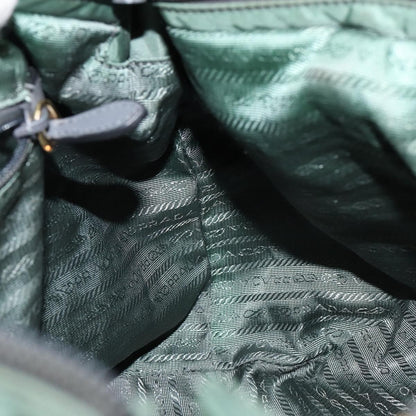 Prada Convertible Bow Tessuto, Green, Nylon, Tote Bag