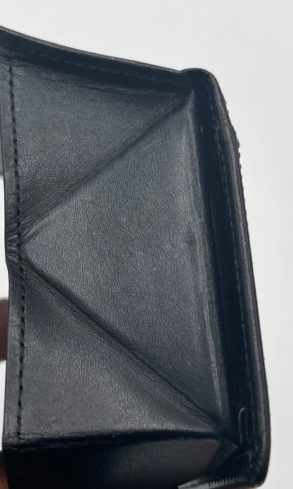 Burberry Mini card holder leather, Black, Leather, Wallet