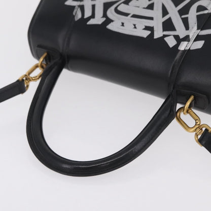Balenciaga Graffiti Hourglass Top Handle Leather, Black, Leather, Handbag