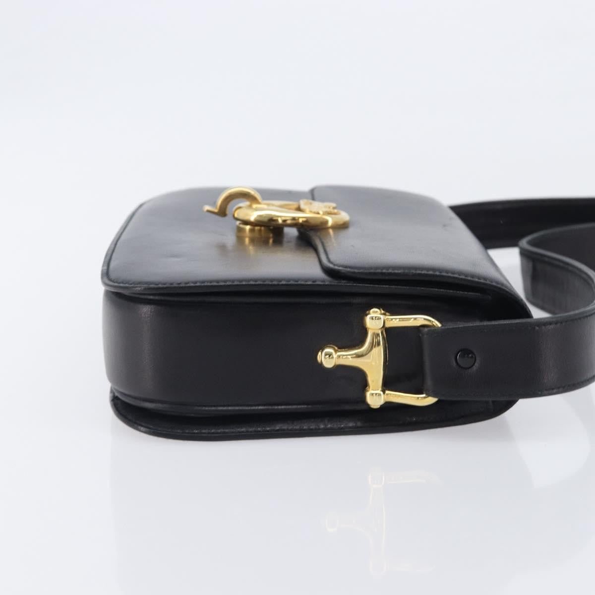 Celine Horse Carriage Leather, Black, Leather, Shoulder Bag