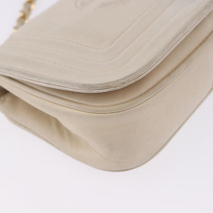Chanel Vintage CC Stitch Flap Leather, Beige, Leather, Shoulder Bag