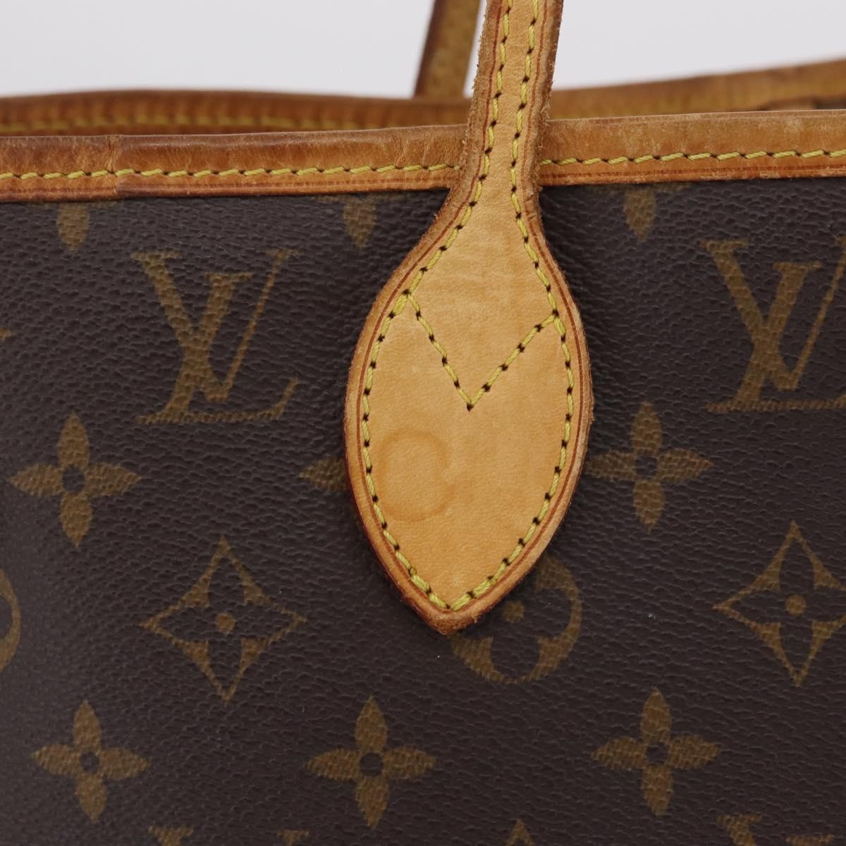 Louis Vuitton Neverfull Monogram Canvas, Brown, Canvas, Tote Bag