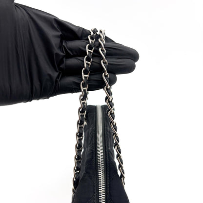 Prada Convertible Quilted Tessuto, Black, Nylon, Shoulder Bag