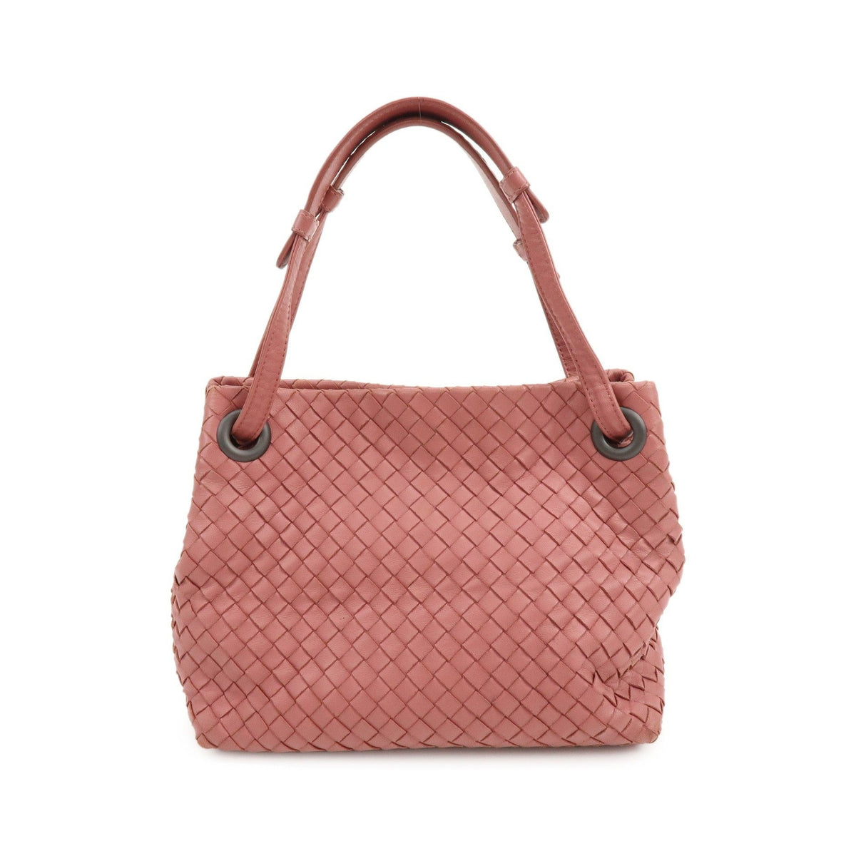 Bottega Veneta Bella Intrecciato Nappa, Pink, Leather, Tote Bag
