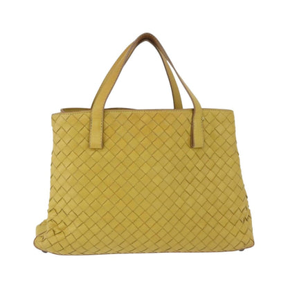 Bottega Veneta Belted Intrecciato Nappa, Yellow, Leather, Tote Bag