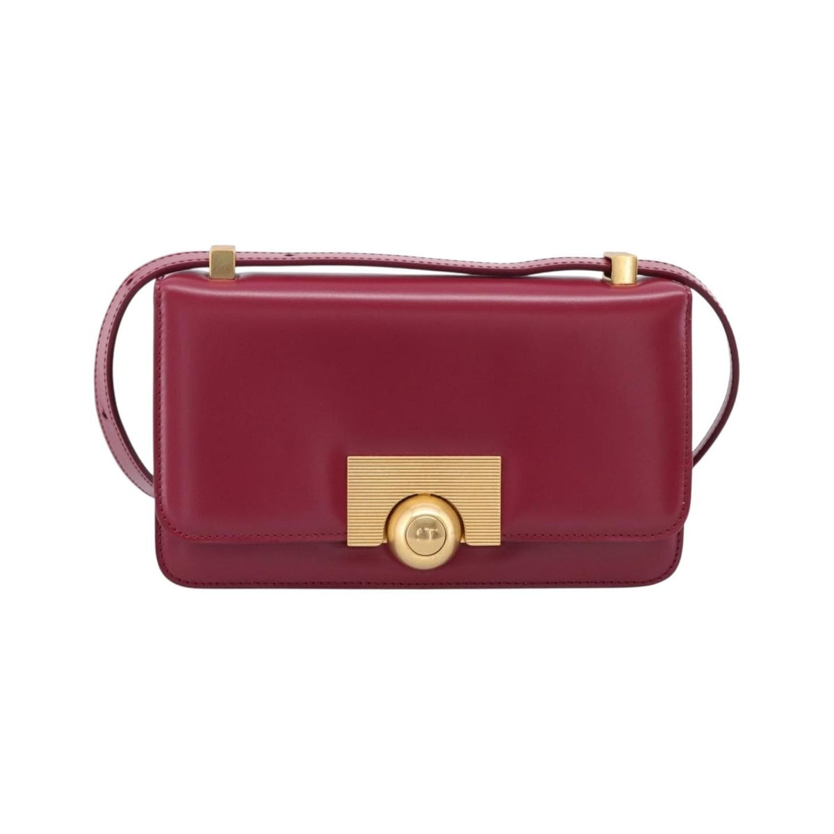 Bottega Veneta BV Classic Smooth Calfskin, Burgundy, Leather, Shoulder Bag