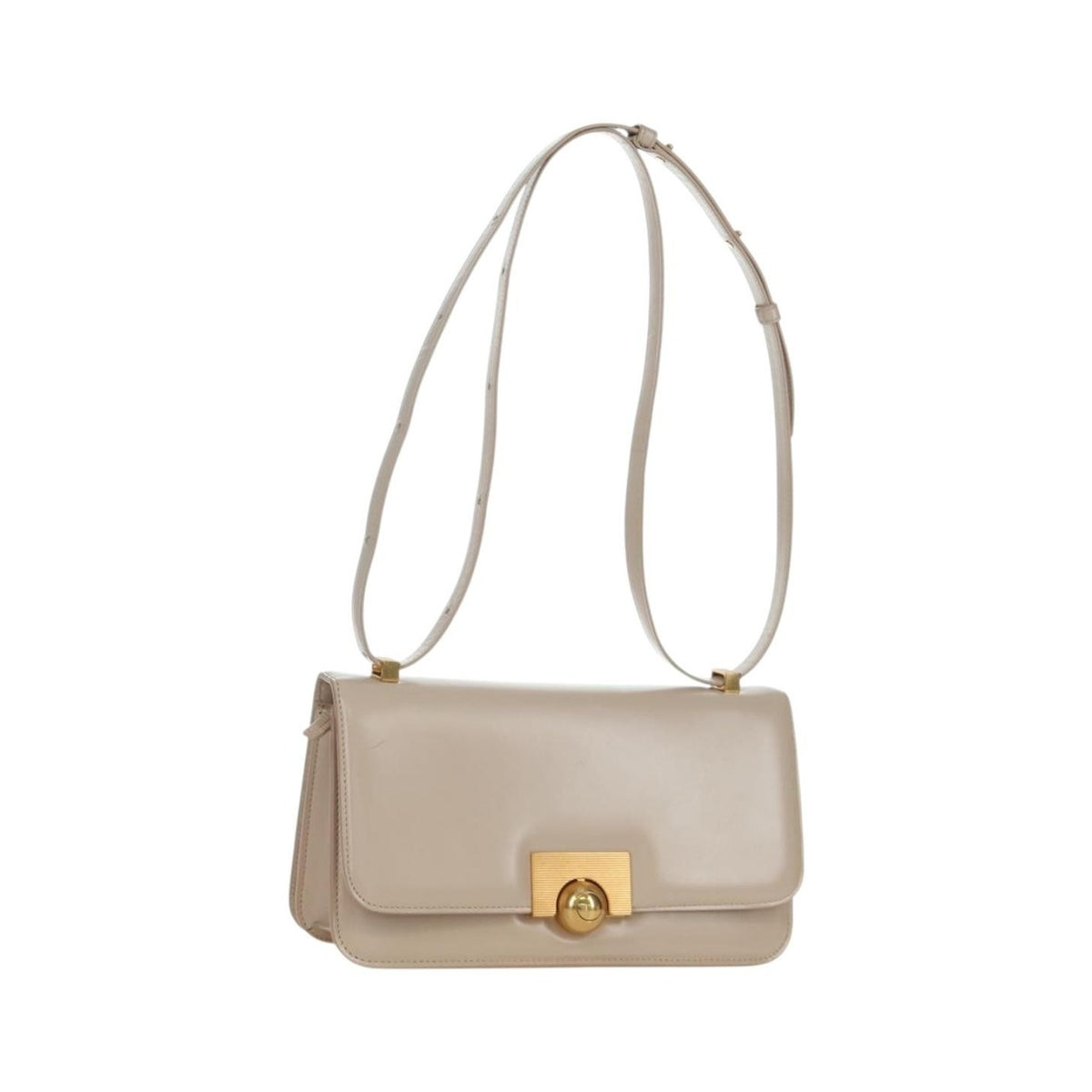 Bottega Veneta BV Classic Textured Calfskin, Beige, Leather, Handbag