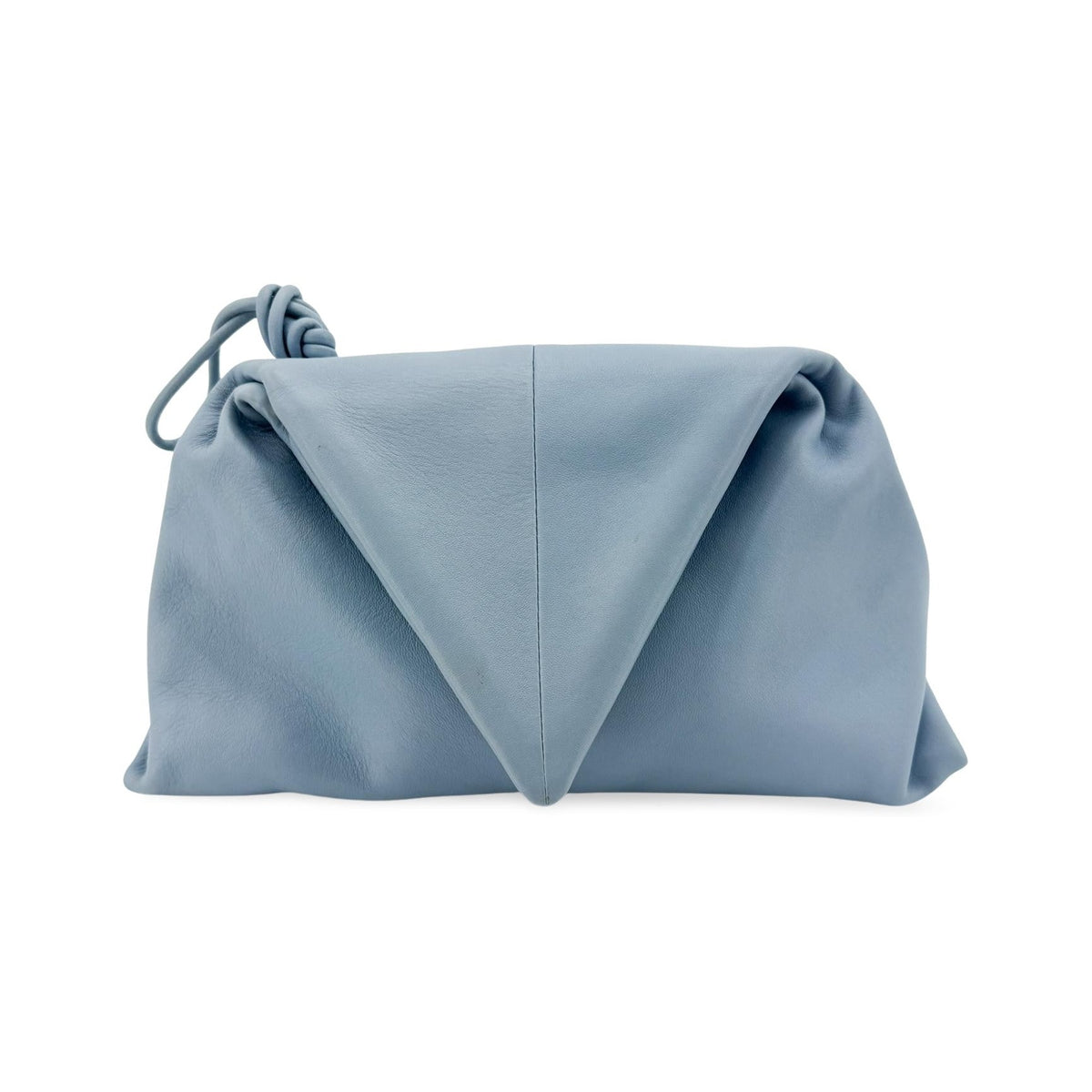 Bottega Veneta BV Trine Fold Clutch Leather, Blue, Leather, Clutch