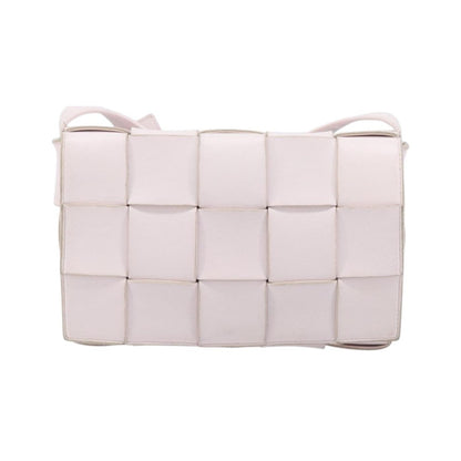 Bottega Veneta Cassette Maxi Intrecciato Leather, Pink, Leather, Crossbody Bag