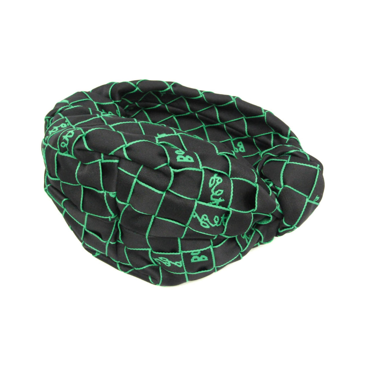Bottega Veneta Double Knot Hobo Intrecciato Effect Jacquard, Multicolour, Nylon, Shoulder Bag