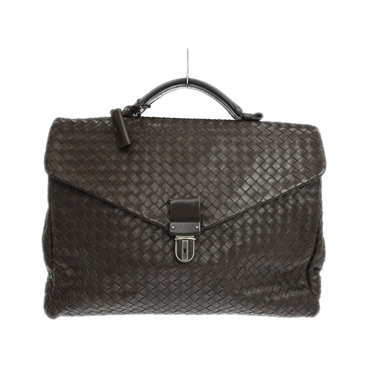 Bottega Veneta Envelope Intrecciato Nappa, Brown, Leather, Briefcase