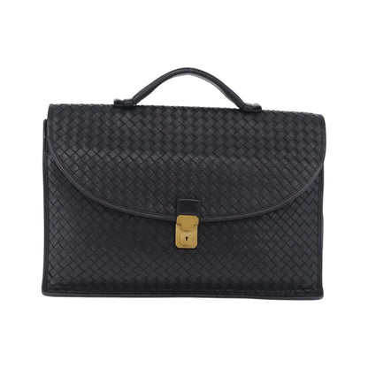 Bottega Veneta Envelope Intrecciato Nappa, Black, Leather, Briefcase