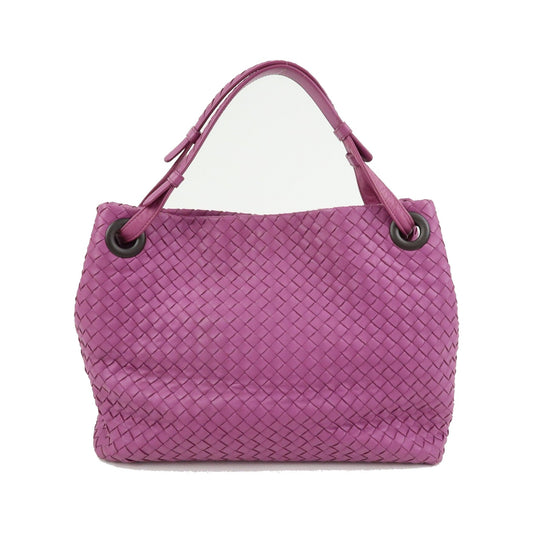 Bottega Veneta Garda Intrecciato Nappa, Purple, Leather, Handbag