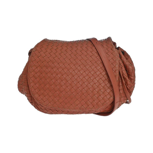 Bottega Veneta Intrecciato Shoulder Leather, Red, Leather, Shoulder Bag
