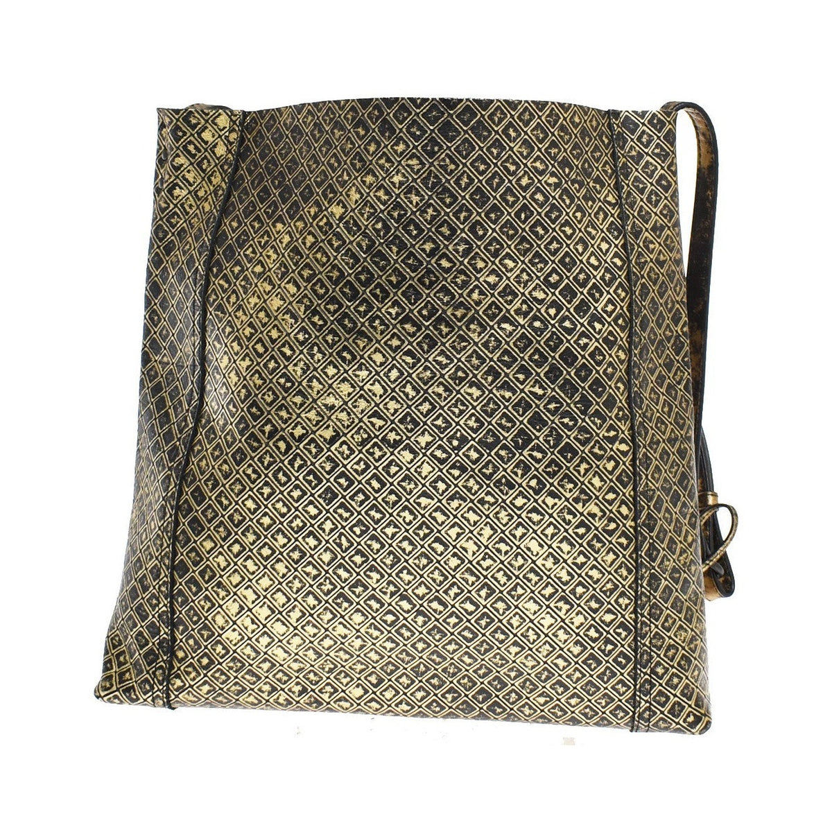 Bottega Veneta Messenger Butterfly Intrecciomirage Intarsio Leather, Gold, Leather, Handbag