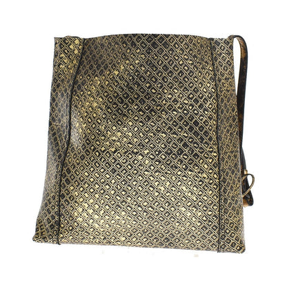Bottega Veneta Messenger Butterfly Intrecciomirage Intarsio Leather, Gold, Leather, Handbag