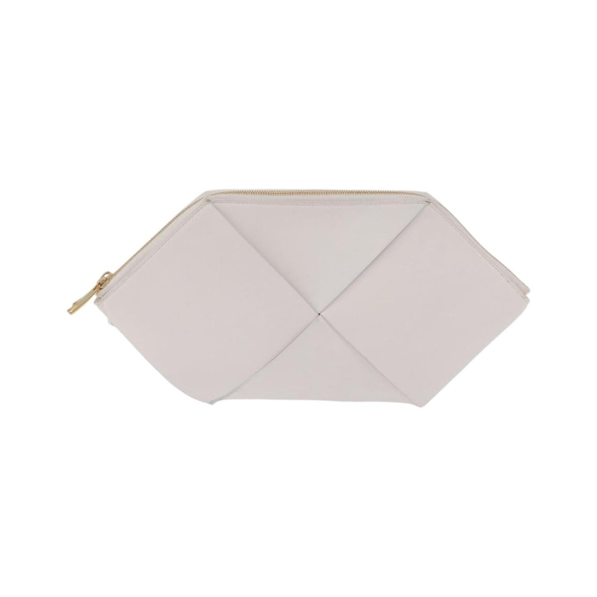 Bottega Veneta NAPPA19 Pouch with Strap Maxi Intrecciato Leather, White, Leather, Clutch