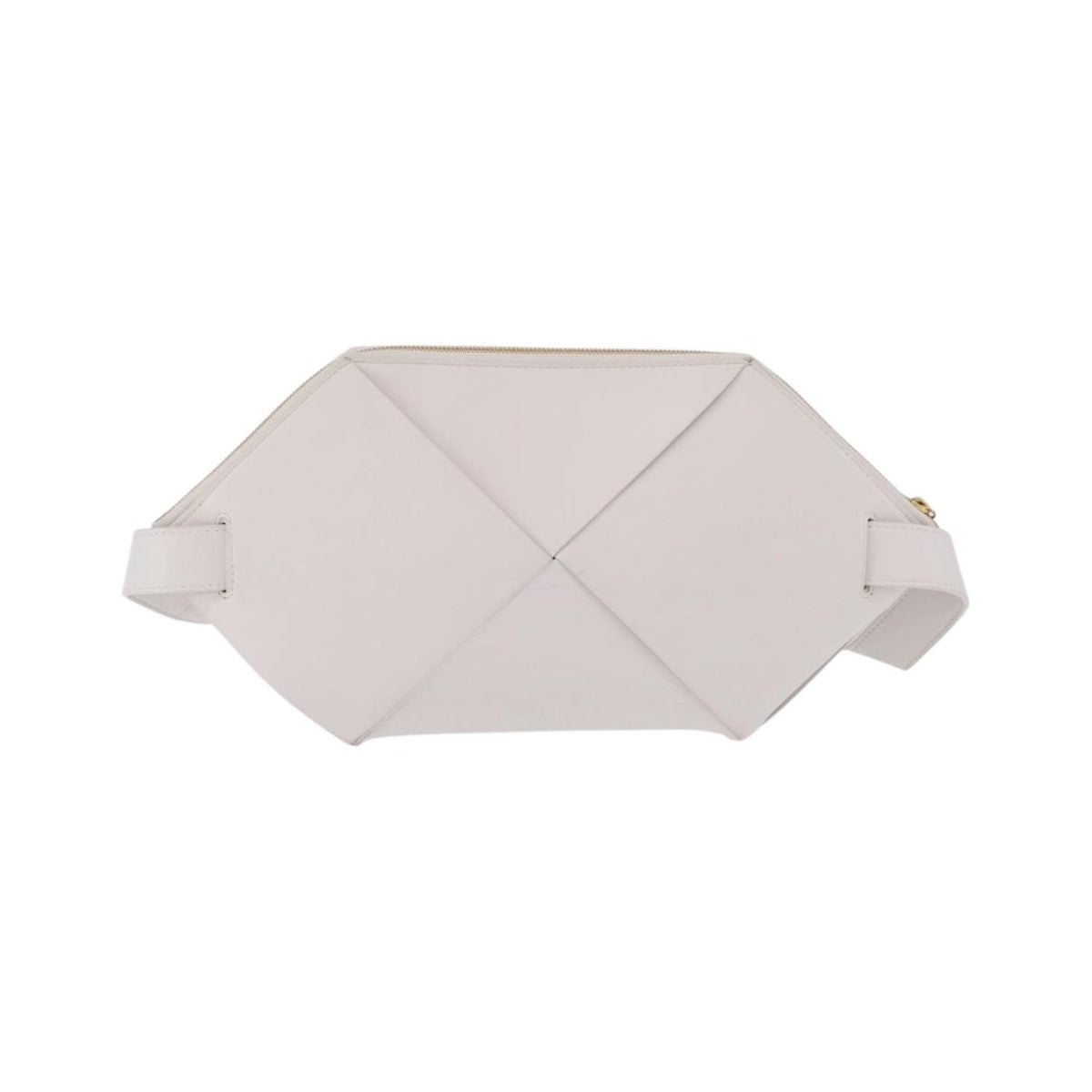Bottega Veneta NAPPA19 Pouch with Strap Maxi Intrecciato Leather, White, Leather, Clutch