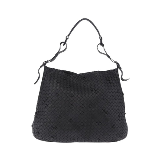 Bottega Veneta Naruto Knot Intrecciato Nappa, Black, Leather, Shoulder Bag