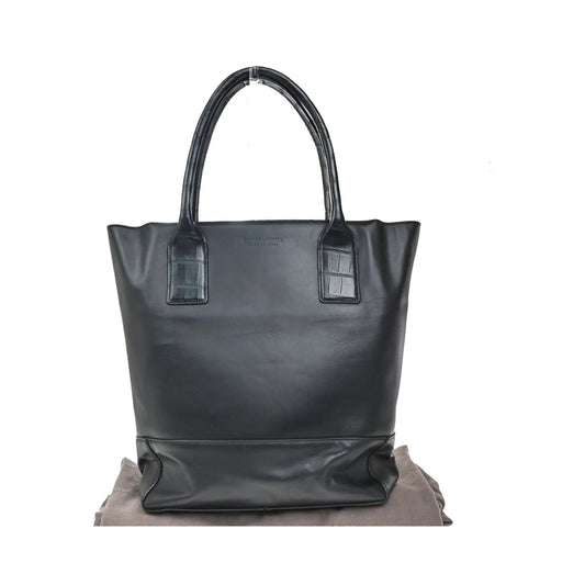 Bottega Veneta Open Tote Leather, Black, Leather, Tote Bag