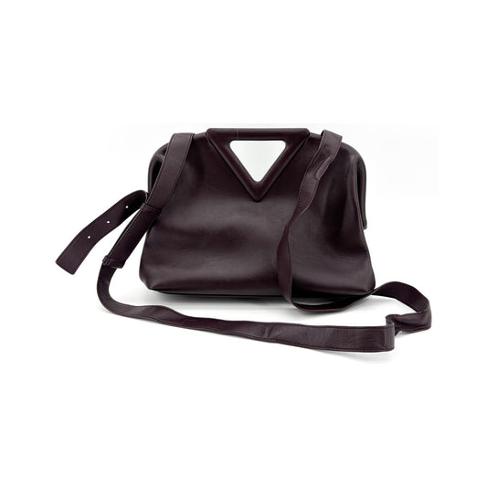 Bottega Veneta Point Leather, Purple, Leather, Shoulder Bag