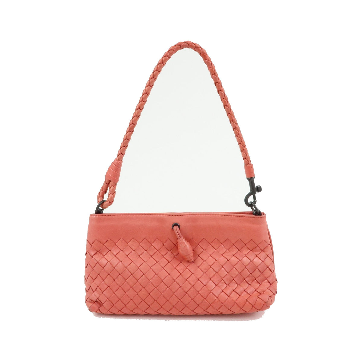 Bottega Veneta Shoulder Intrecciato Nappa, Pink, Leather, Shoulder Bag