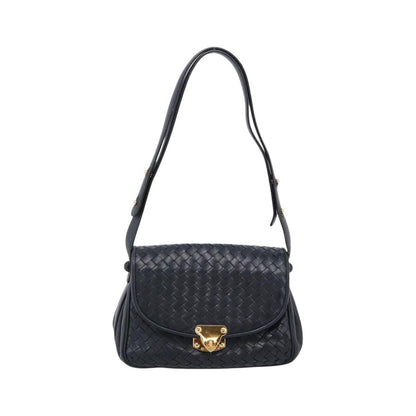 Bottega Veneta Shoulder Leather, Black, Leather, Shoulder Bag