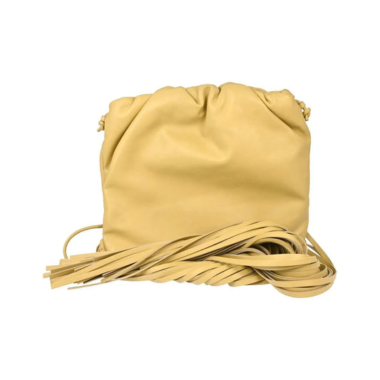 Bottega Veneta The Fringe Leather, Beige, Leather, Clutch