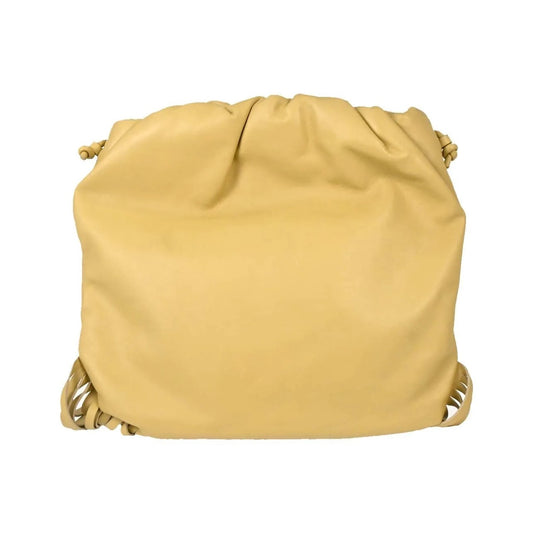Bottega Veneta The Fringe Leather, Beige, Leather, Clutch