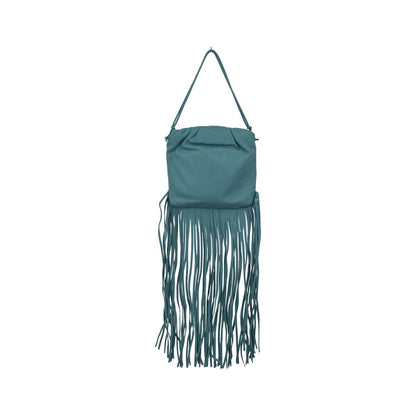 Bottega Veneta The Fringe Leather, Blue, Leather, Clutch