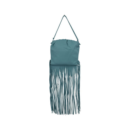 Bottega Veneta The Fringe Leather, Blue, Leather, Clutch