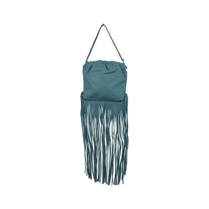 Bottega Veneta The Fringe Leather, Blue, Leather, Clutch