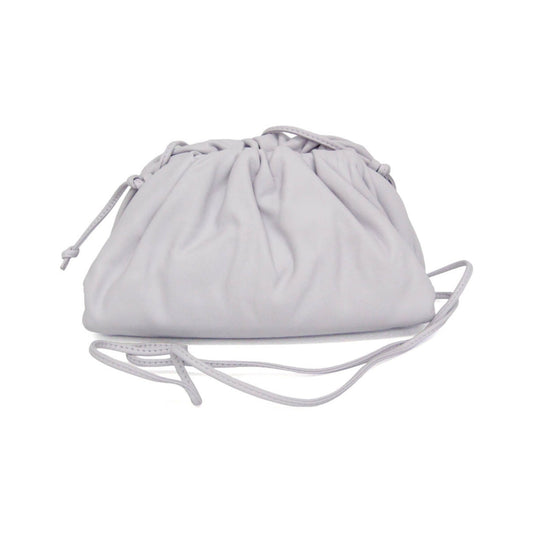 Bottega Veneta The Pouch Coin Purse Leather, White, Leather, Clutch