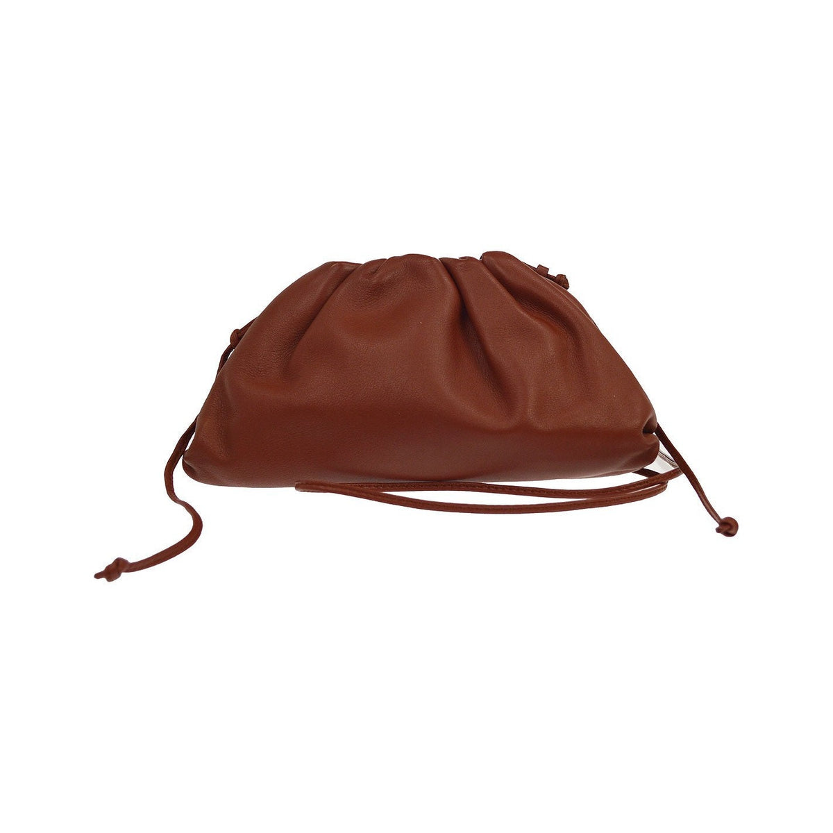 Bottega Veneta The Pouch Leather, Brown, Leather, Clutch