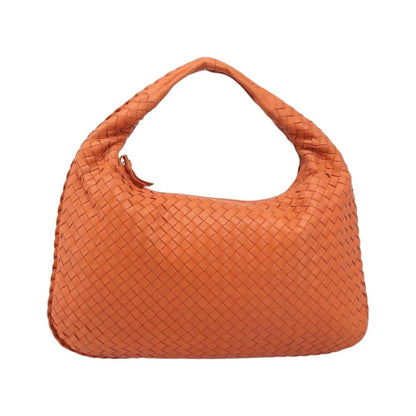 Bottega Veneta Veneta Hobo Intrecciato Nappa, Orange, Leather, Shoulder Bag