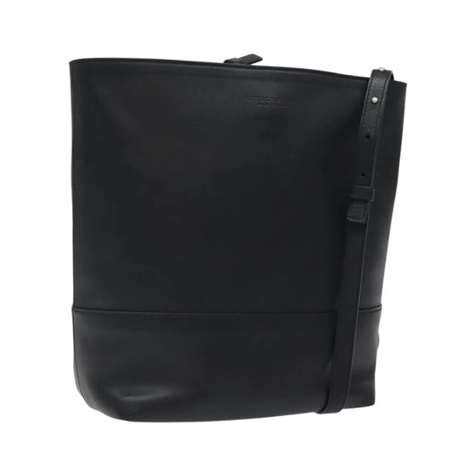 Bottega Veneta Vintage Leather, Black, Leather, Shoulder Bag