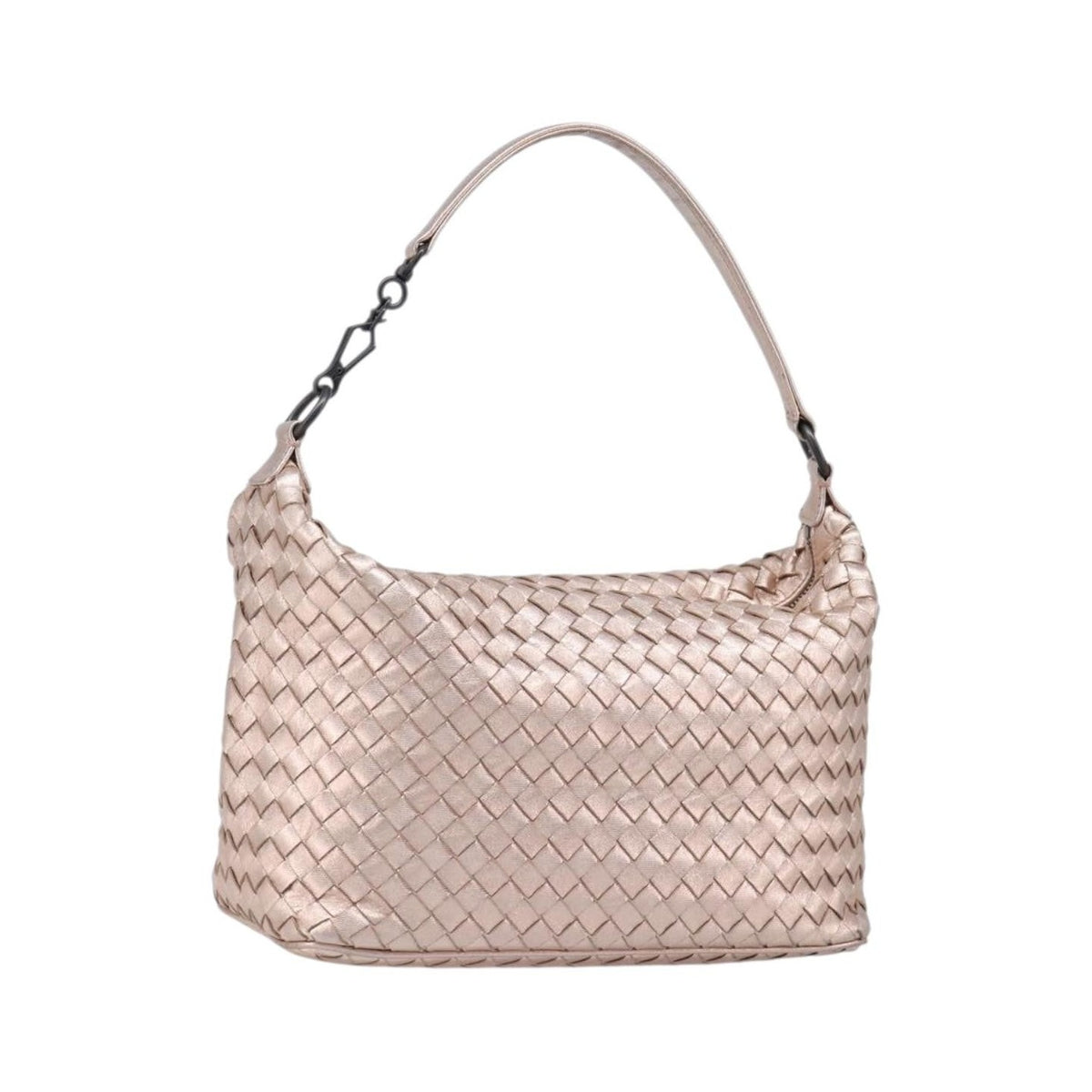 Bottega Veneta Zip Hobo Intrecciato Nappa, Pink, Leather, Shoulder Bag