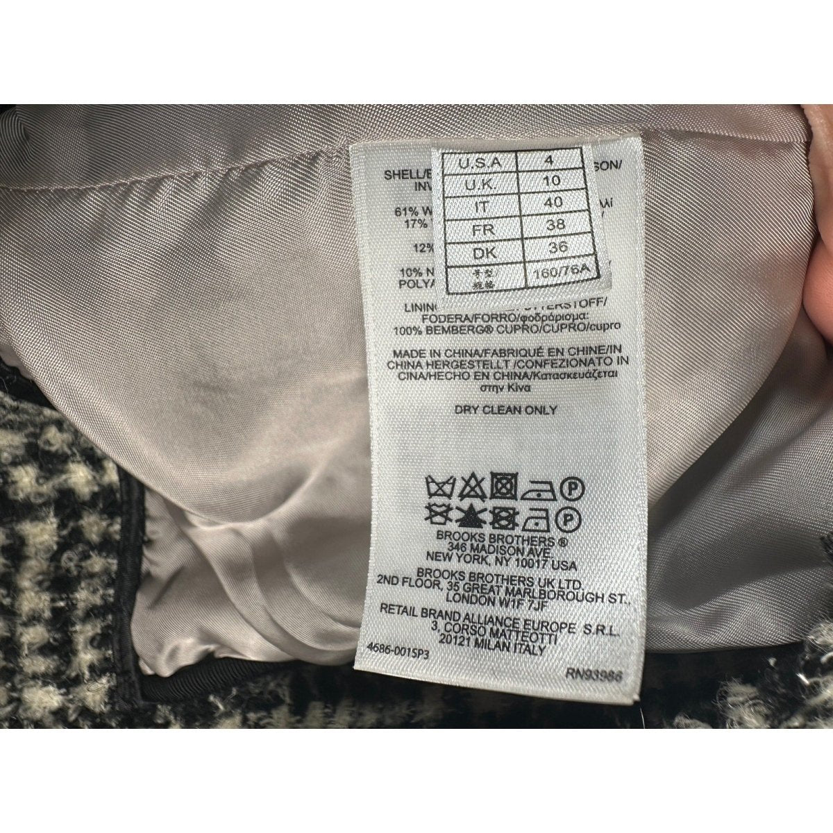 BROOKS BROTHERS Tweed Fringe Coat - Brandsamsara