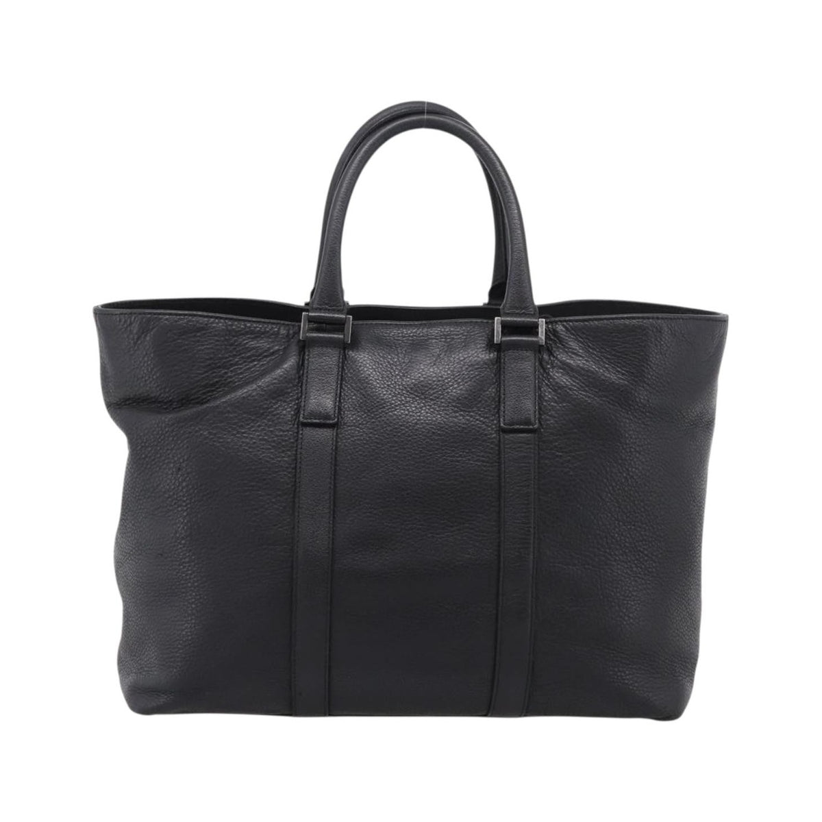 Burberry Black Label Leather, Black, Leather, Tote Bag
