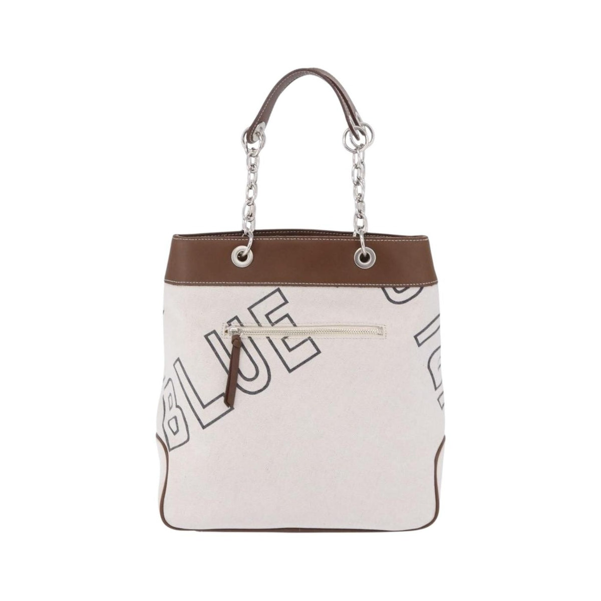 Burberry Blue Label Canvas, White, Canvas, Shoulder Bag