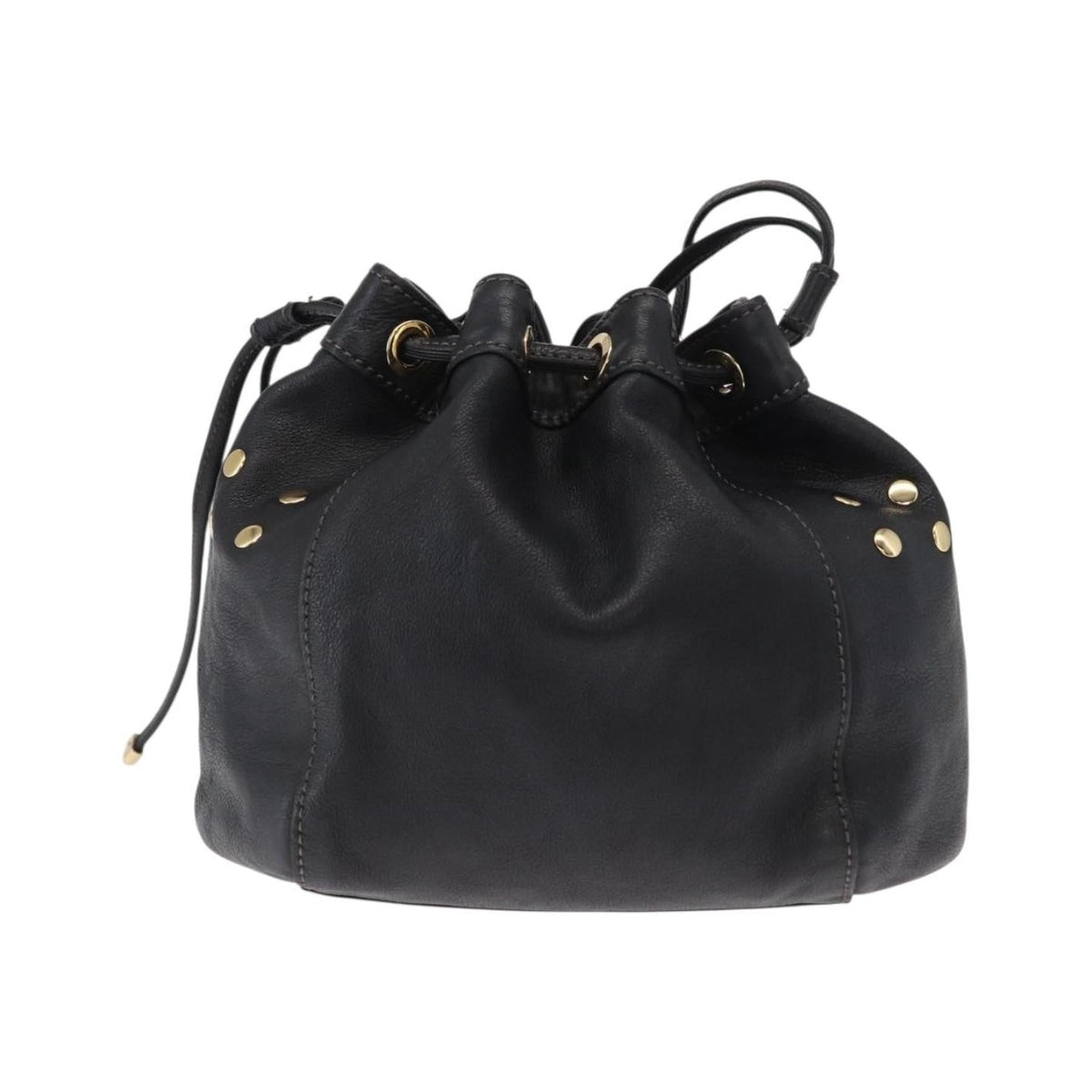 Burberry Blue Label Leather, Black, Leather, Shoulder Bag