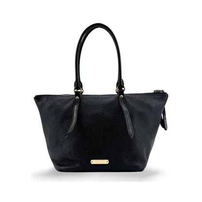 Burberry Bridle Salisbury Leather, Black, Leather, Tote Bag