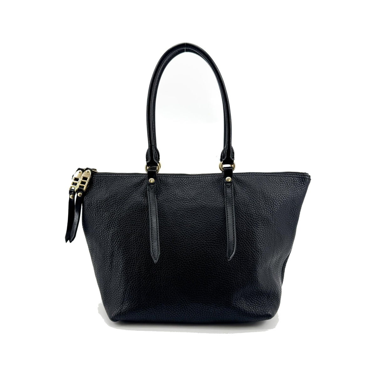 Burberry Bridle Salisbury Leather, Black, Leather, Tote Bag