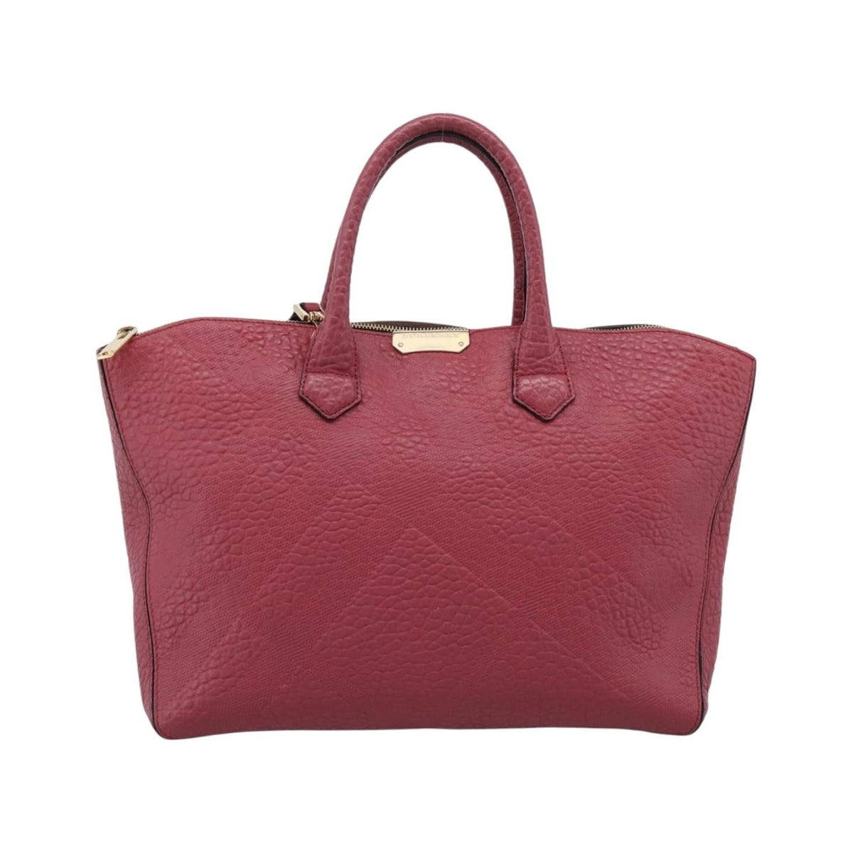 Burberry Clifton Convertible Heritage Grained Leather, Red, Leather, Tote Bag